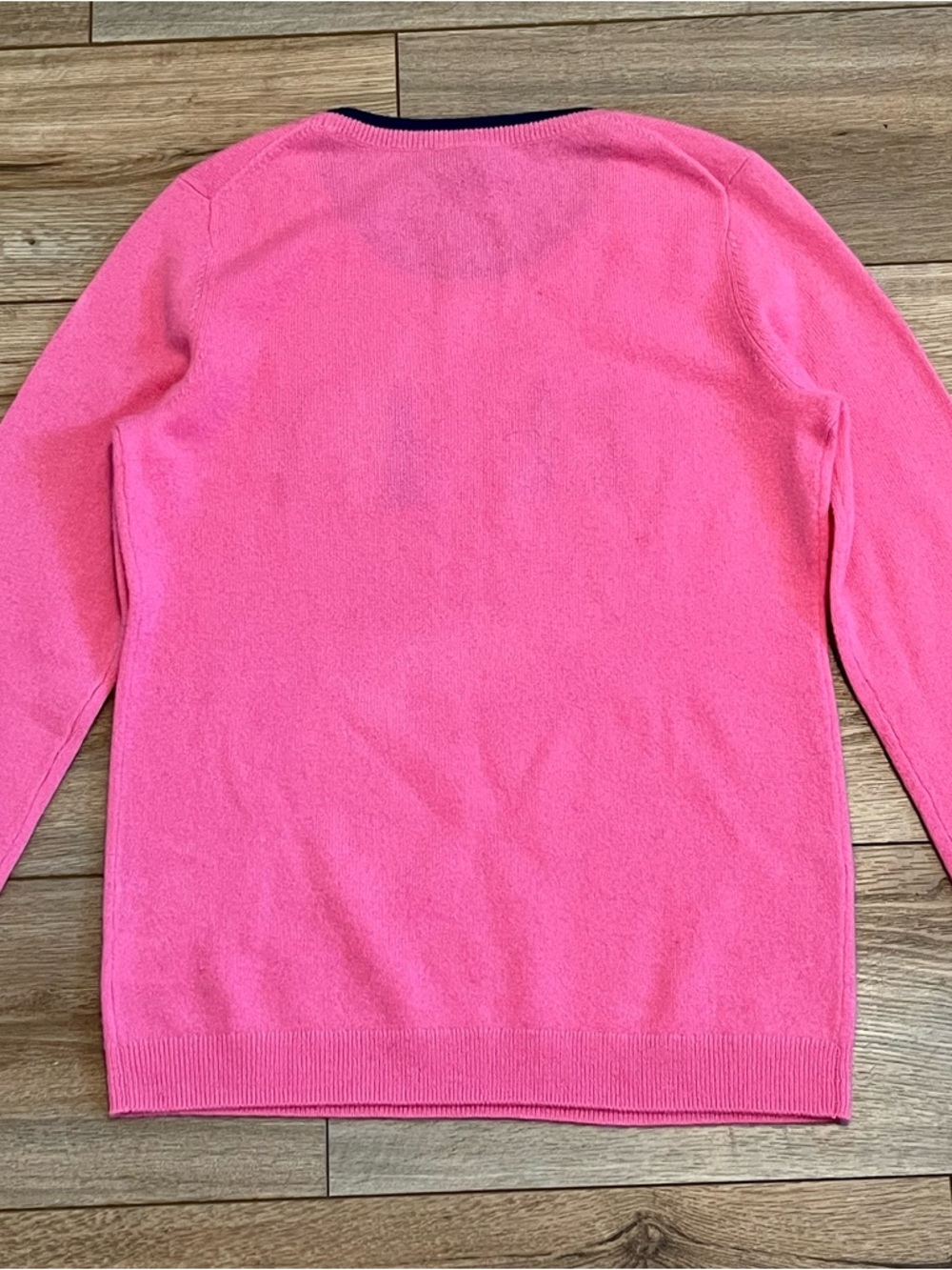 Talbots Pure 100% Cashmere Sweater SZ Small Pink Brilliant Soft Cozy Top - Picture 10 of 10